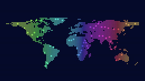 colorful world map celebrating global diversity with vibrant dots