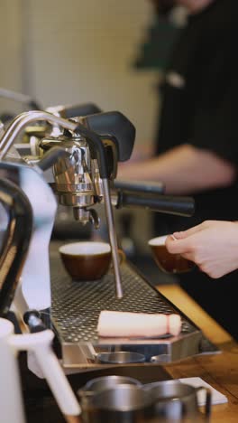 barista preparing coffee