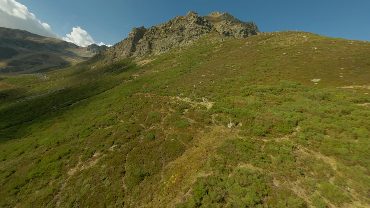 Scenic mountain pass between León and Asturias at high elevation