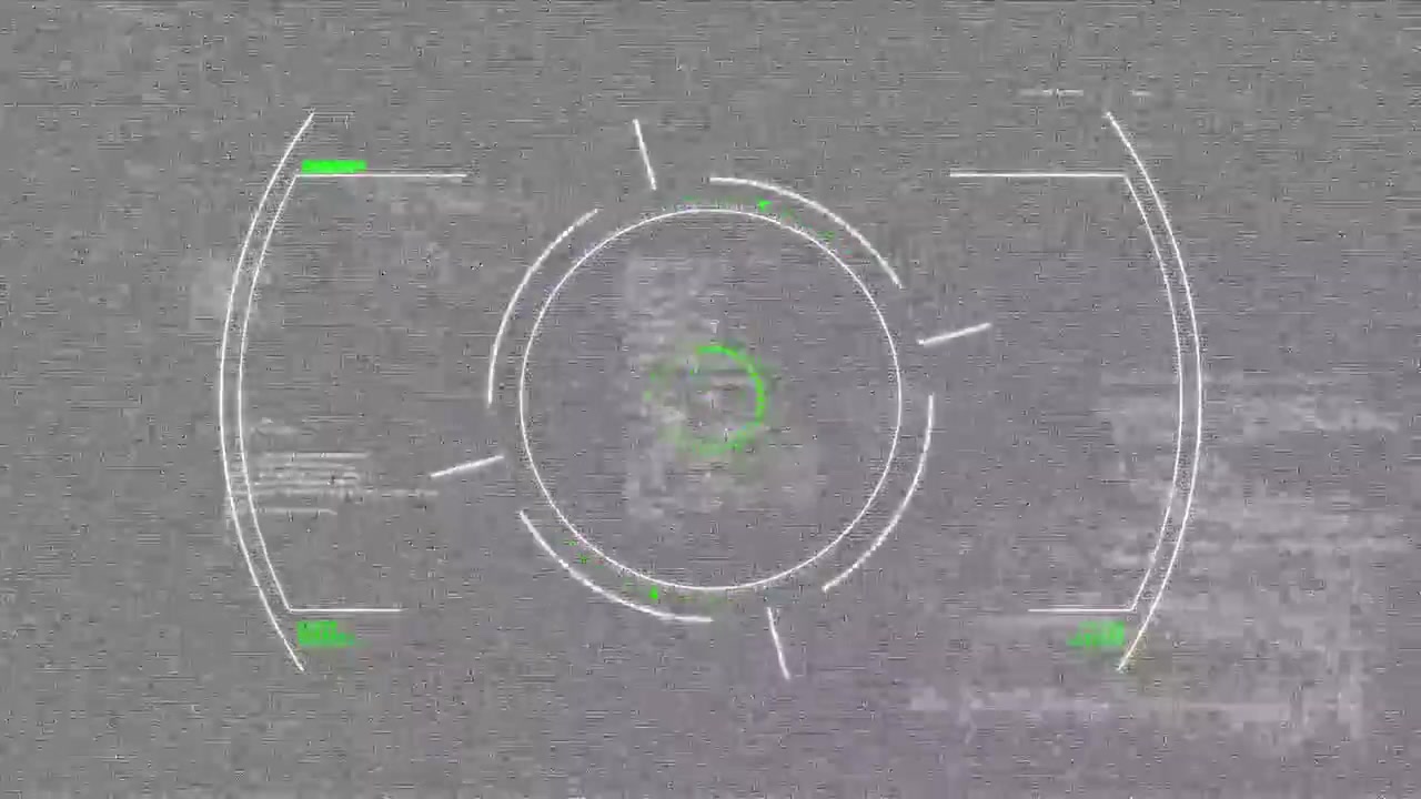 Animation of data processing and interference on black background