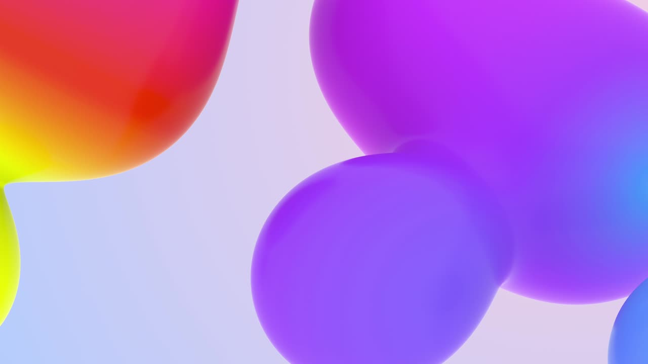 Concept of Beautiful Organic View Cgi Animations Mixing Colourful Backdrop