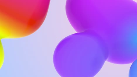 concepto de hermosa vista orgánica animaciones cgi mezclando telón de fondo colorido
