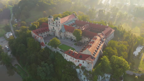 Tyniec-in-the-fog,-Cracow,-Poland