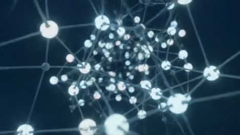 This captivating exploration reveals the complexity of molecular structures illuminated by dynamic light patterns. Discover the beauty of science through this unique visual experience.