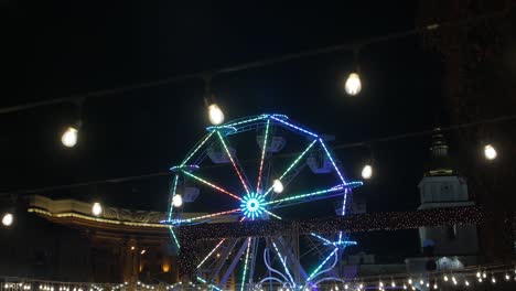 luces de navidad rueda gigante