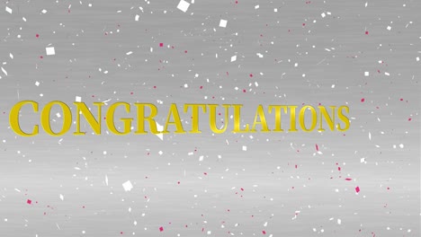 congratulations message text animation motion graphics