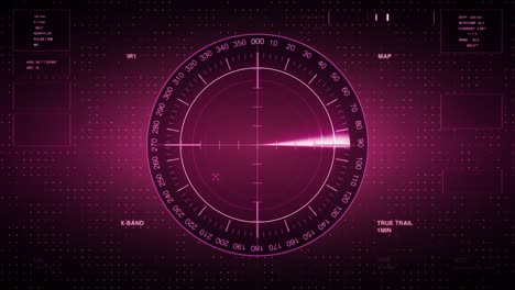 sonar screen for submarines and ships. radar sonar with object on map. futuristic hud navigation monitor