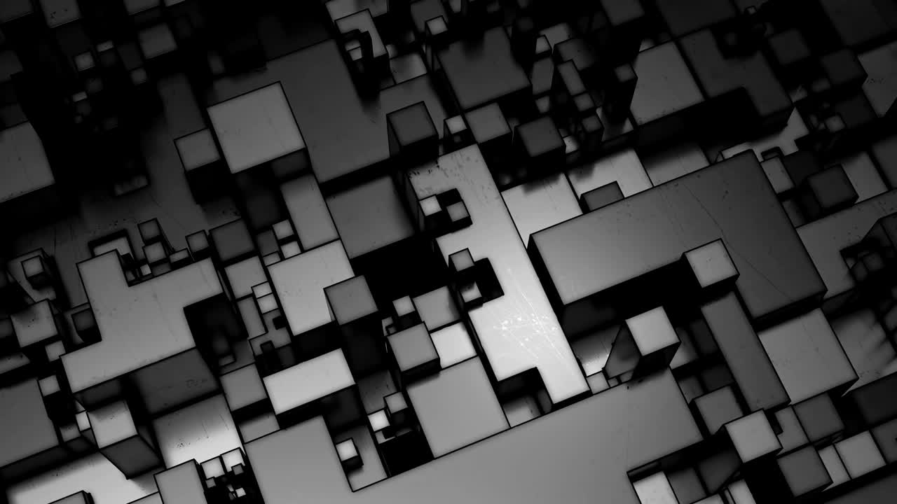 hermosas formas cúbicas abstractas.