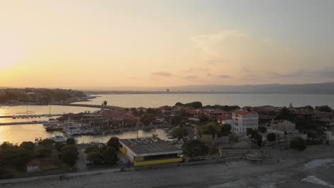 Sonnenuntergang-In-Der-Nähe-Des-Weltkulturerbes-Von-Nesebar-In-Bulgarien