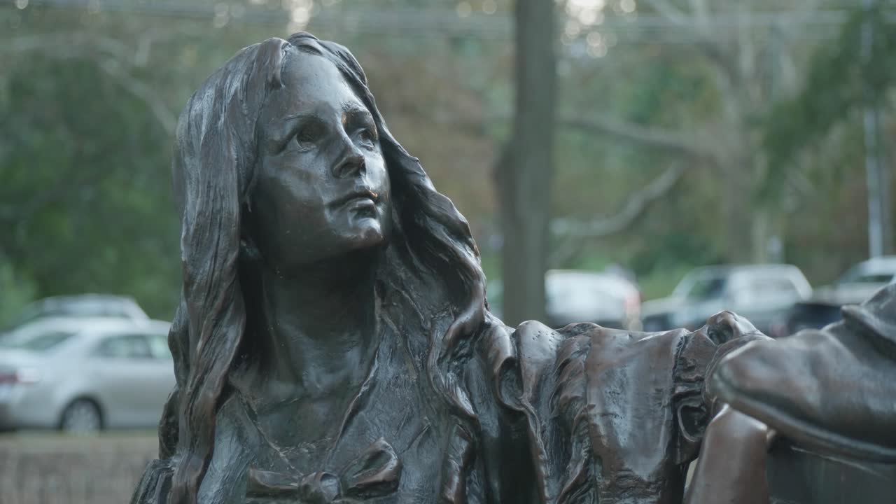 Statue of Charles Dickens and Little Nell, Clark Park, Philadelphia, PA