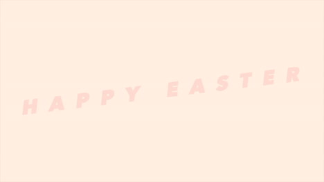 happy easter text on fashion brown gradient