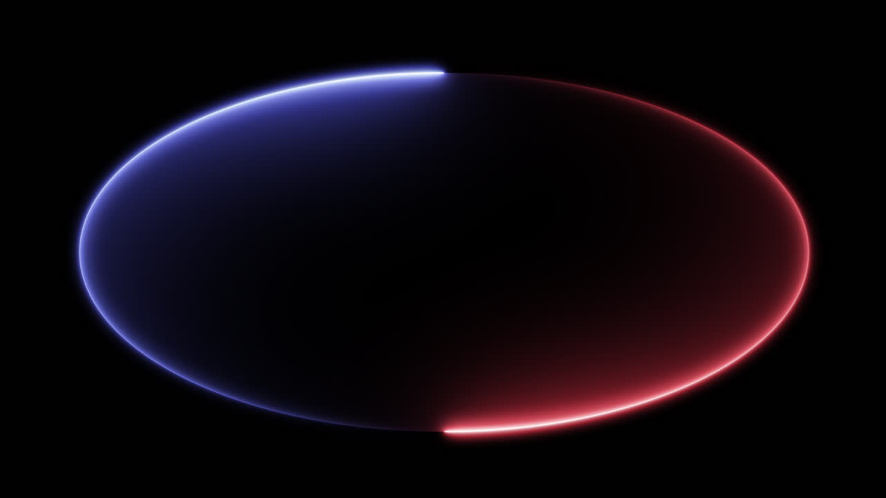 Neon Ellipse Frame – Glowing Oval Light Loop Animation