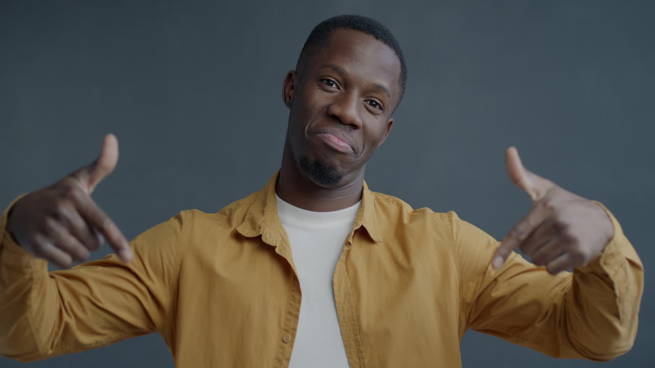 Confident Man Pointing