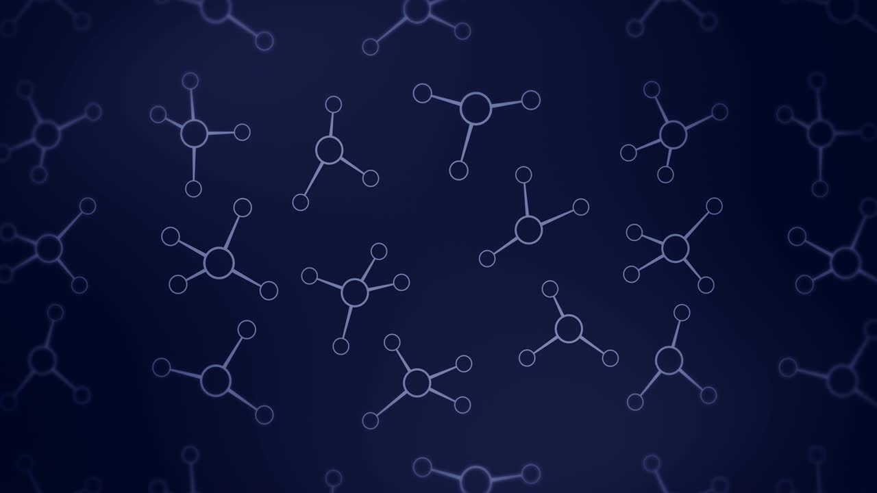 estructura molecular. tecnología de alta tecnología de la ingeniería genética. biología, genética, química. molécula en animación de bucle. concepto de tecnología médica.