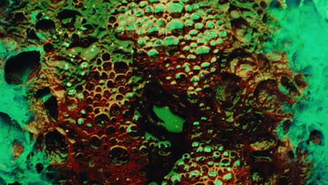 Abstract Texture with Bubbles and Colors