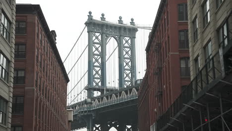 manhattan bridge from dumbo brooklyn, ny 4k 24p