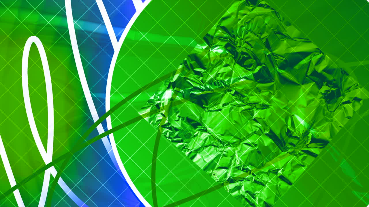 diseño abstracto de papel de aluminio verde