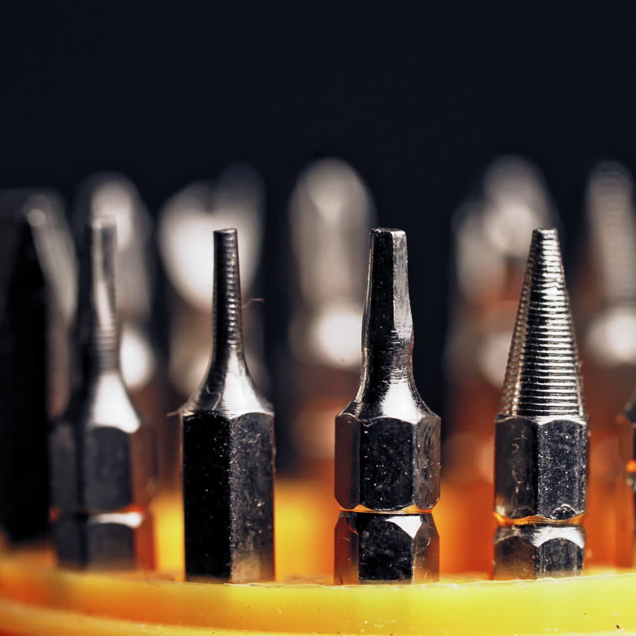 steel screwdriver tips of different types interchangeable