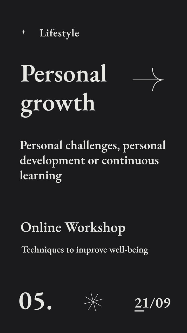 Lifestyle and Personal Growth Online Workshop