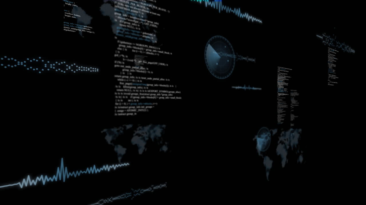 Animation of statistics and data processing
