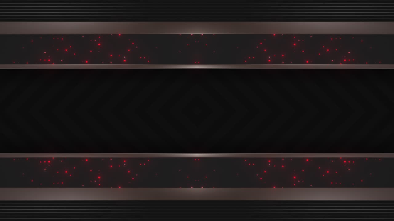 Abstract Dark Background with Red Glitter and Metallic Stripes