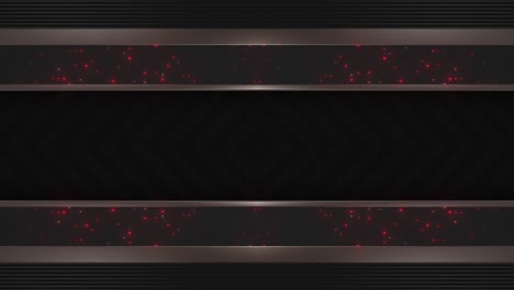 abstract dark background with red glitter and metallic stripes