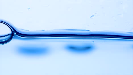 close up water in slow motion