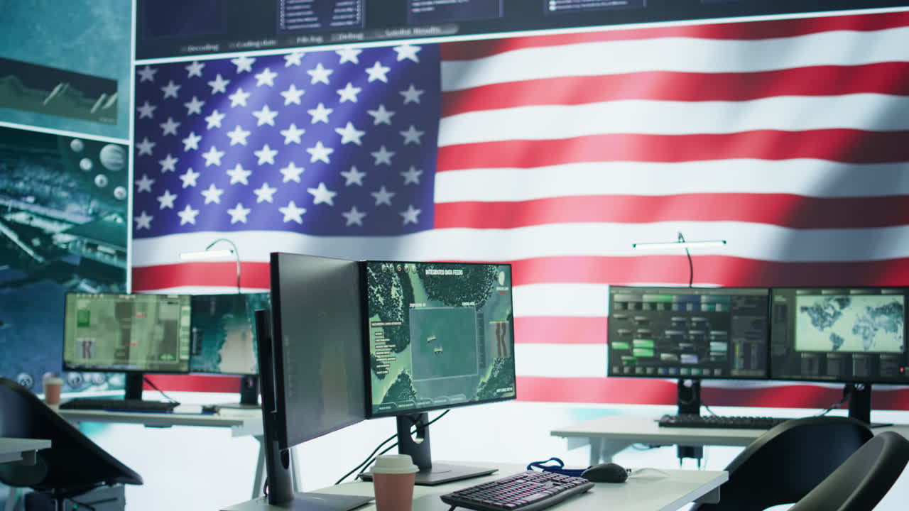 base moderna vacía de operaciones utilizada por las fuerzas armadas militares de los estados unidos