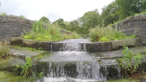 dam waterway with flowing water