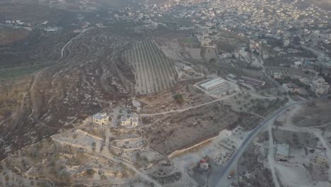 alto mirador de las colinas y las afueras de arraba palestina oriente medio