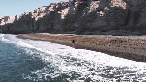 Orbitalflug-Am-Strand-Von-Vlychada