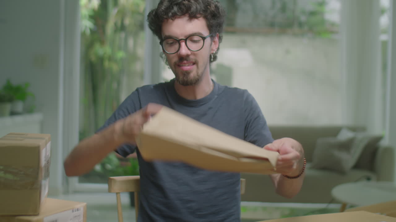 Fashion Blogger Unpacking Order and Telling about Clothes