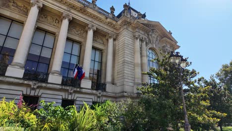 grand museum building in paris, france