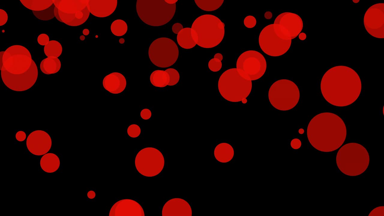 움직이는 원과 함께 검은 바탕