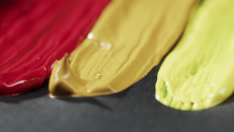colorful paint smears