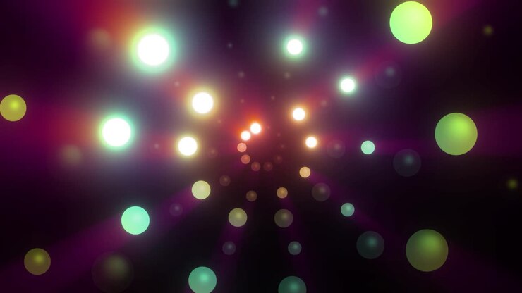 Abstracto El colorido túnel de Bokeh