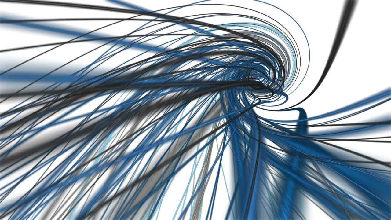 animación fantástica con objeto de onda de rayas en cámara lenta, 4096x2304 bucle 4k