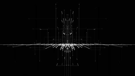 abstract lines form geometric frame from center dynamic tunnel effect use of linear design offers