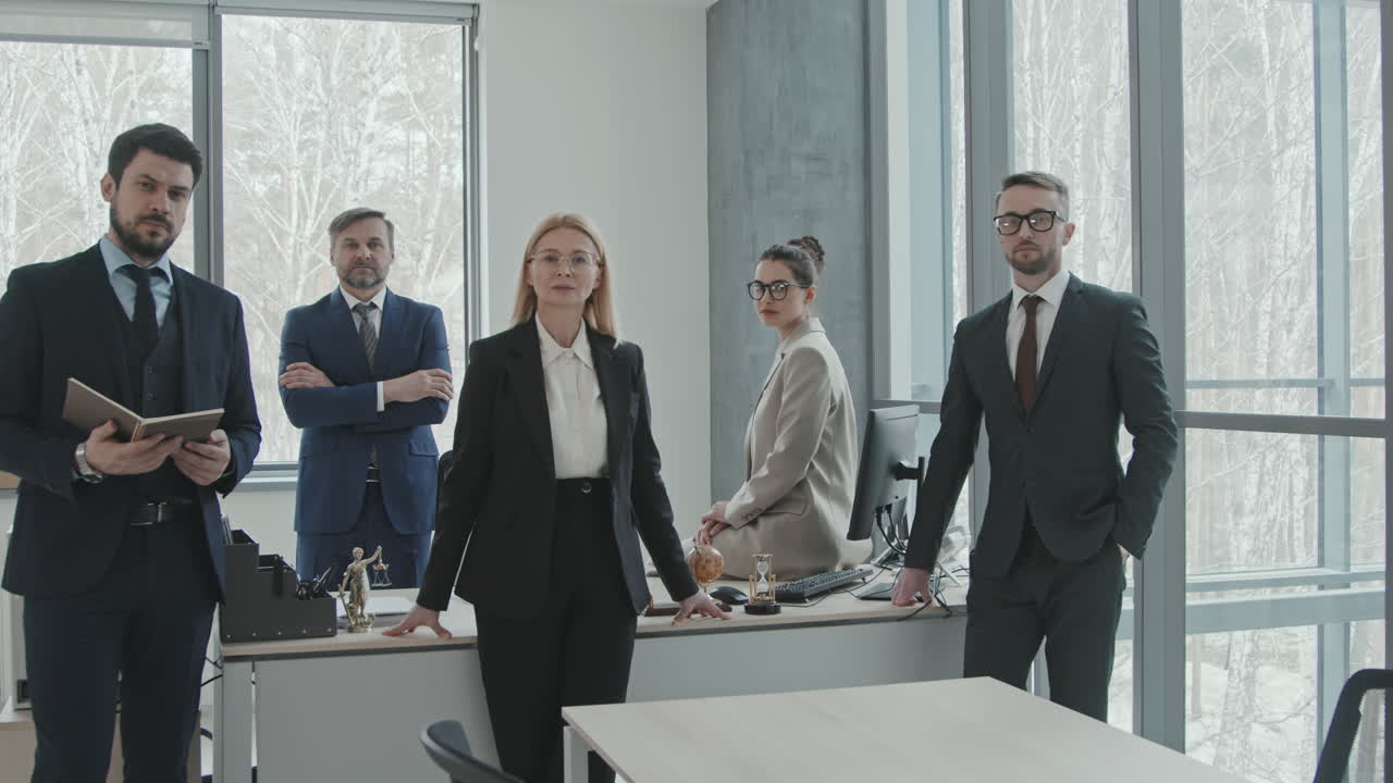 Team of Professional Lawyers in Office