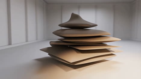 abstract stacked stone sculpture