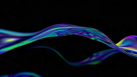 vibrant abstract fluid waves
