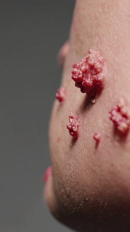 skin lesions on face