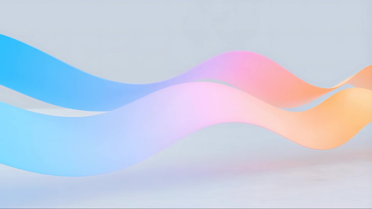 Sfondo Minimalista Astratto con Onde in Movimento 4K