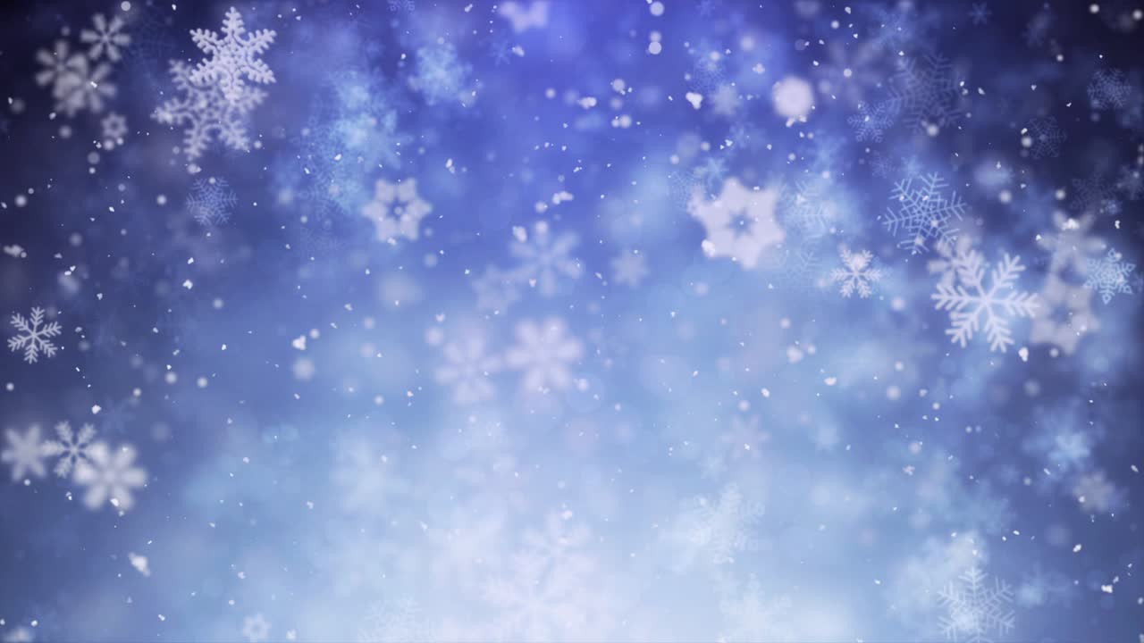 fundo de flocos de neve de inverno