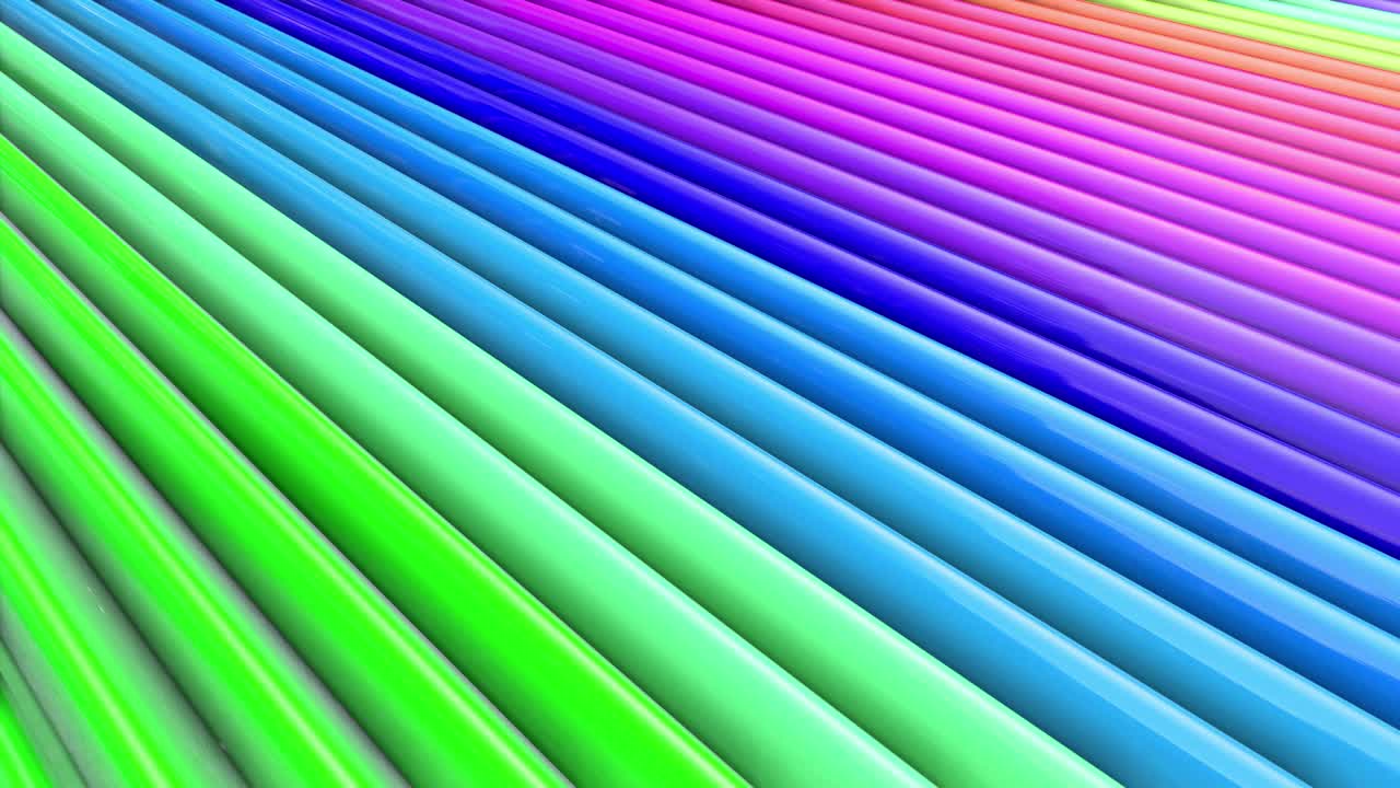 rainbow colors abstract stripes, background in 4k with bright shiny paint. Smooth seamless animation with gradient color. Straight lines 23