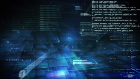data information on dark background