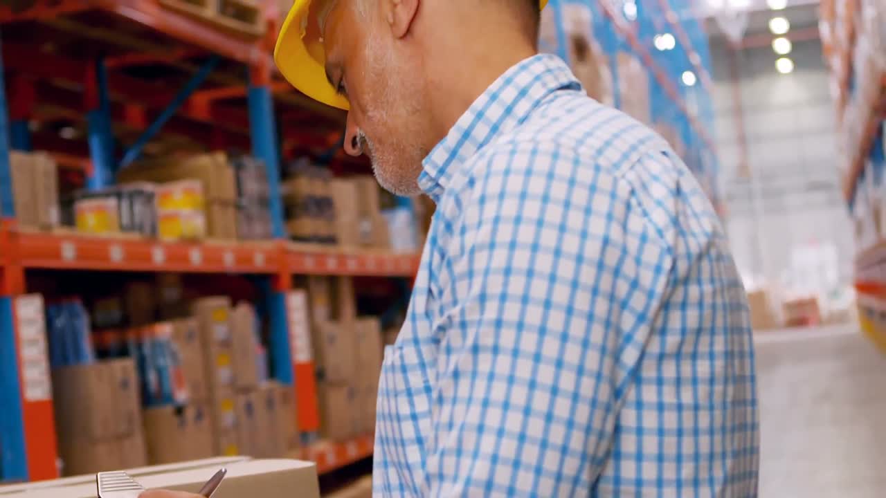 gerente escribiendo en un clipboard