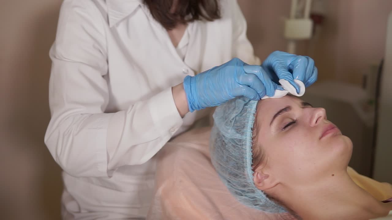 sesión de tratamiento facial