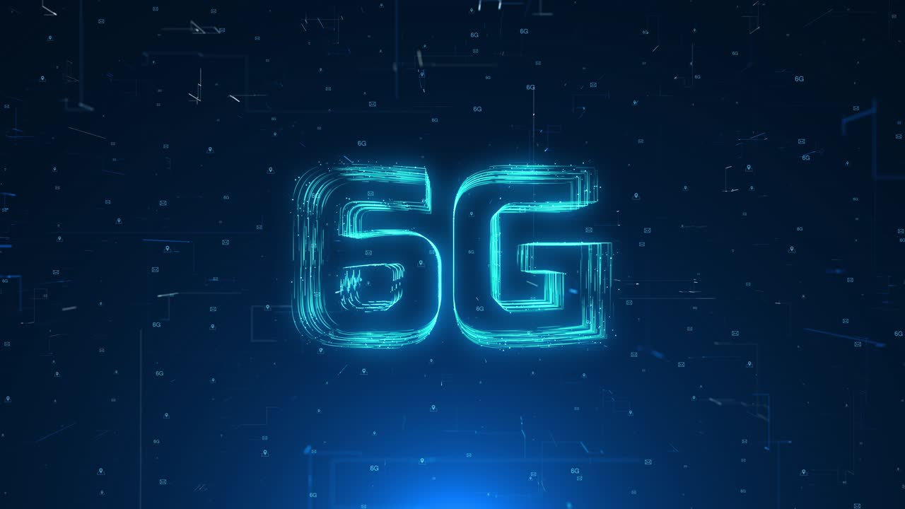 5G Technology Abstract Graphic