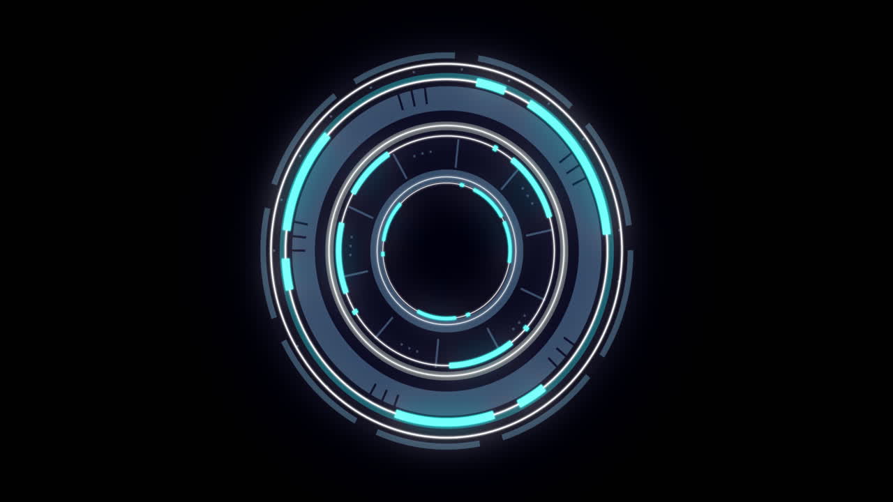 animación del escaneo del alcance sobre un fondo negro